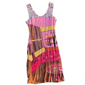 Custo Barcelona Abstract Funky Boutique Dress Size 3
